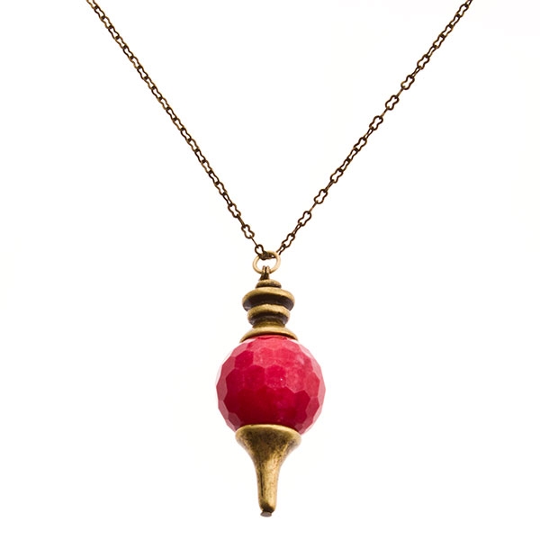 Wholesale necklace coral faceted bead