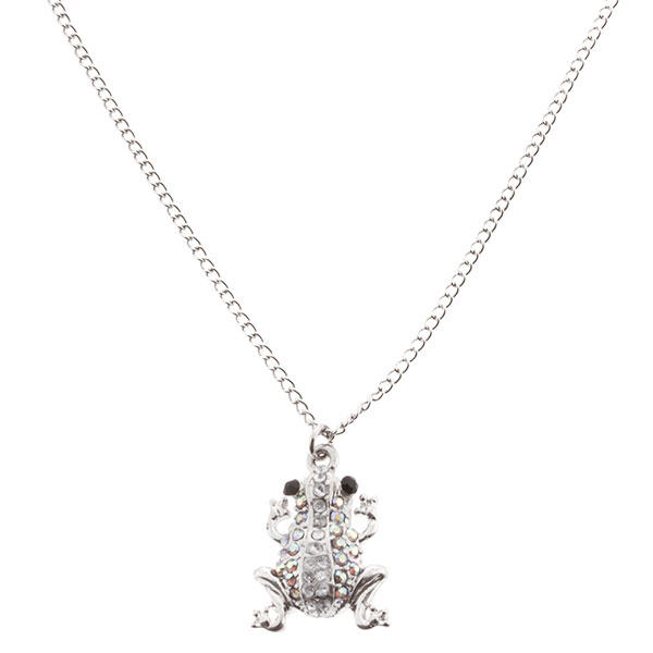 Wholesale necklace set rhinestone frog