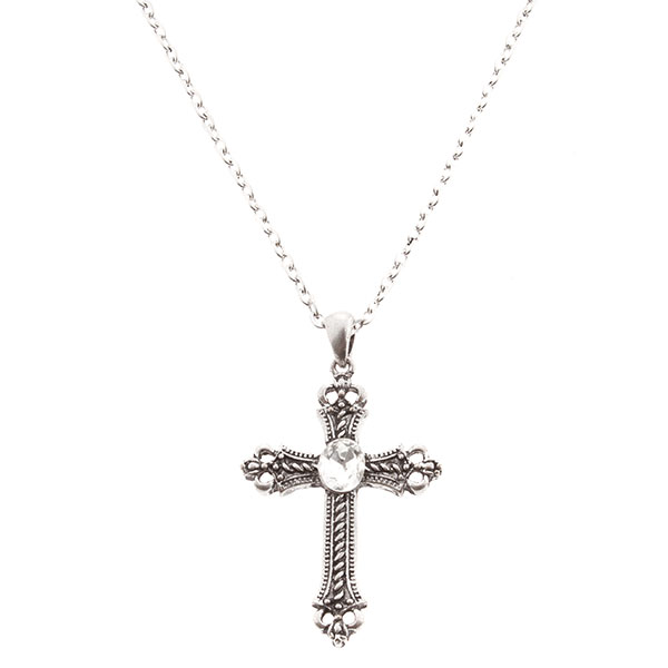 Wholesale necklace silver chain cross