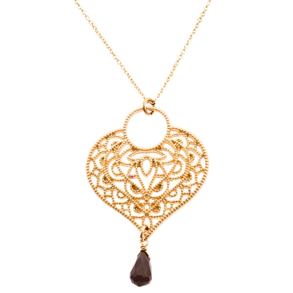 Wholesale necklace gold chain drop natural stone