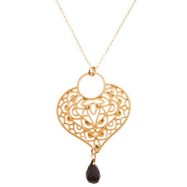 Wholesale necklace gold chain drop natural stone