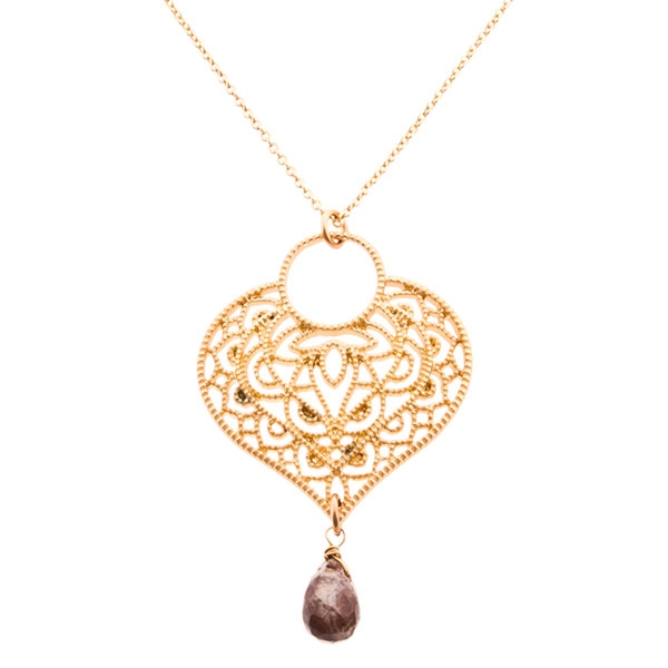 Wholesale necklace gold chain drop natural stone