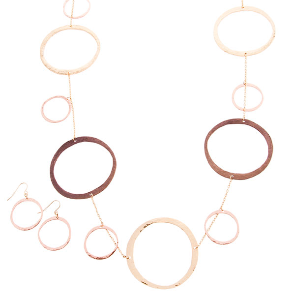 Wholesale necklace set gold chain rings