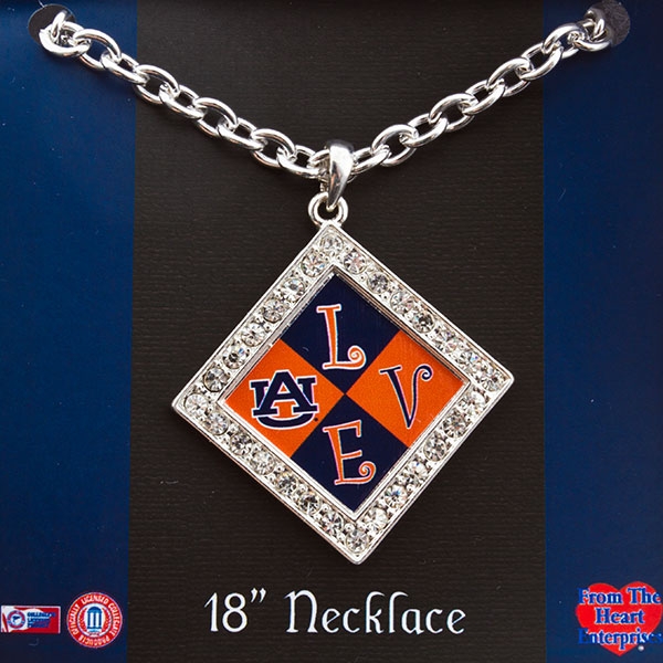 Wholesale inch silver toned necklace inch silver toned diamond Auburn inspired