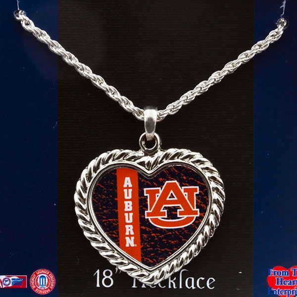 Wholesale inch Silver necklace Auburn heart pendant