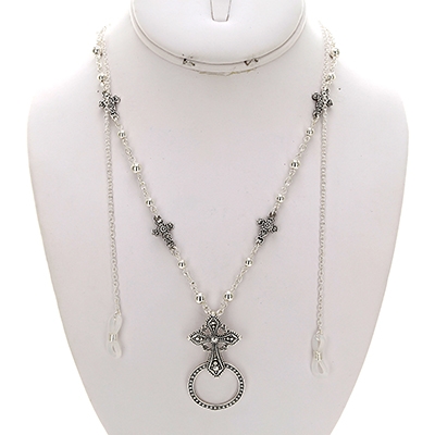 Wholesale cross Eyeglass ID Holder Necklace Lead Compliant Necklace Approx L W