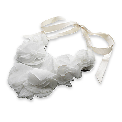 Wholesale floral Fabric Designs Necklace Ribbon Cord Necklace Approx L
