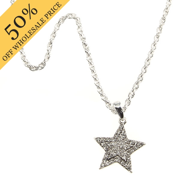 Wholesale silver chain star crystal rhinestones