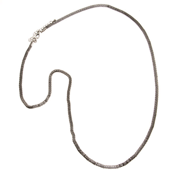 Wholesale brushed silver mesh chain inches