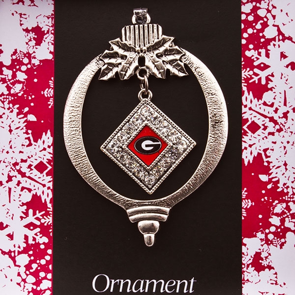 Wholesale georgia Fans decorate Christmas tree year pewter Christmas Ball orname