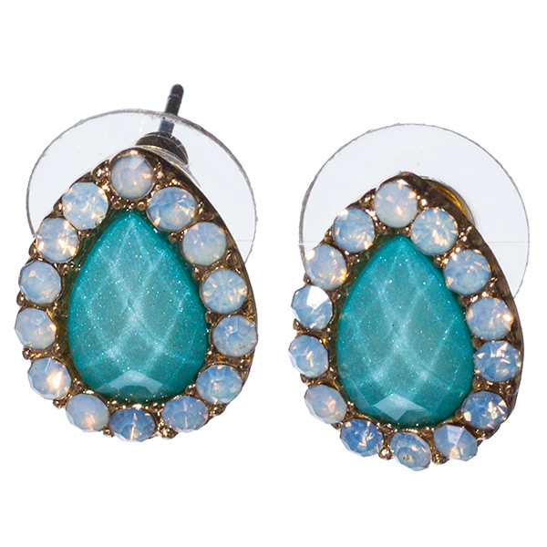 Wholesale aqua faceted stone AB crystal rhinestones