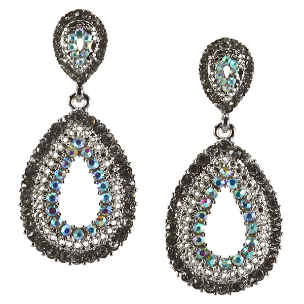 Wholesale crystal rhinestone teardrop earrings dangling inches Judson s wholesal