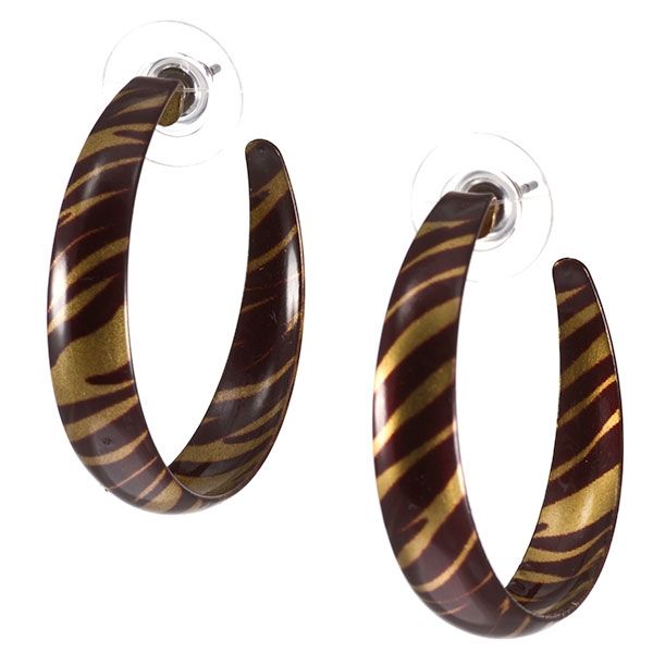Wholesale inch diameter hoop earrings tiger skin Judson s wholesale fashion ear