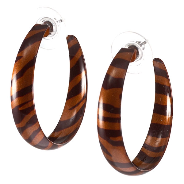 Wholesale inch diameter hoop earrings tiger skin Judson s wholesale fashion ear