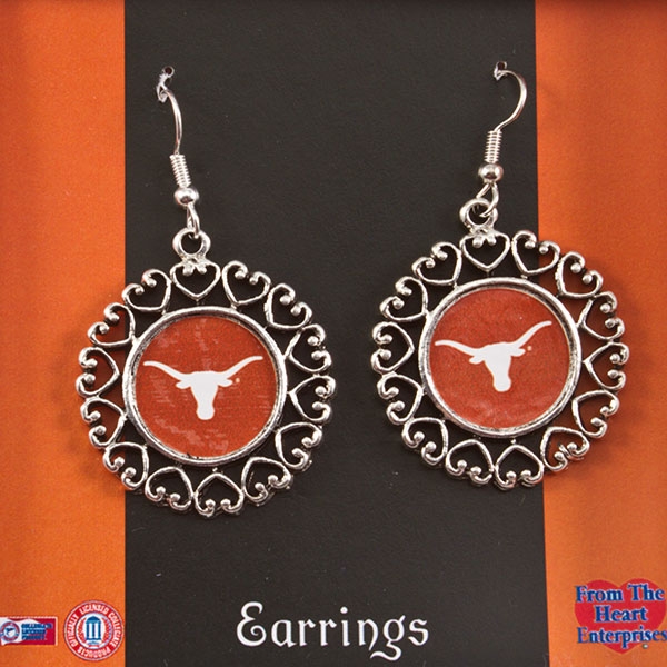 Wholesale silver earrings Texas Longhorn earrings