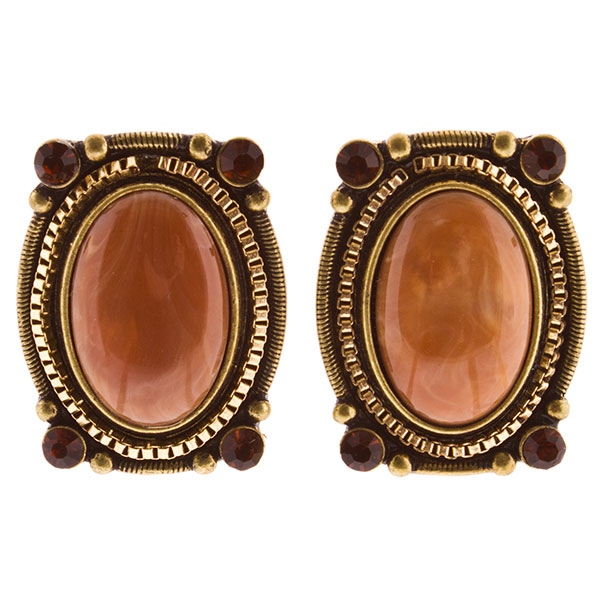Wholesale earrings caramel cabochons