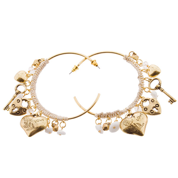 Wholesale silver hoop earrings clusters crystal rhinestone rings assorted charms