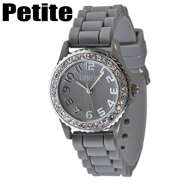 Wholesale pETITE Silicone stone rubber watch band crystal rhinestones surroundin