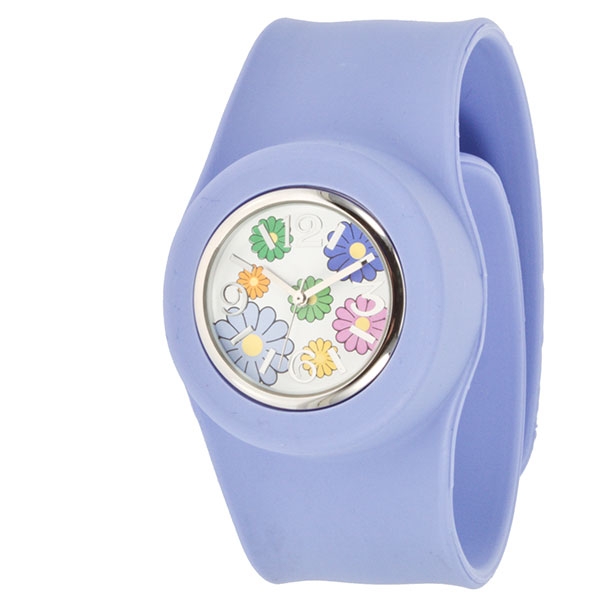 Wholesale large lavander snap watch snaps wrist quick pop interchangeable floral