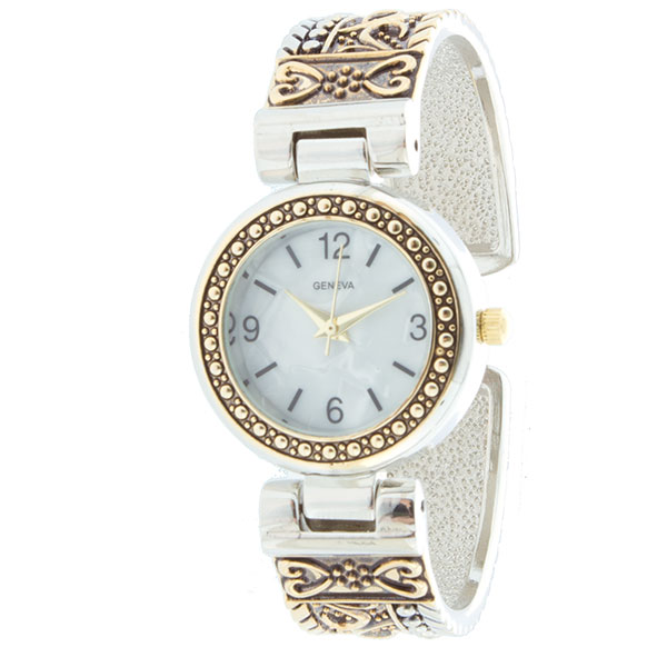 Wholesale ornate gold silver watch round