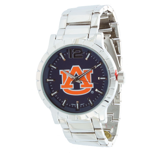 Wholesale collegiate watches MEN Silver band university logo watch
