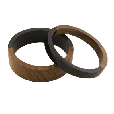 Wholesale fashion bangle set wooden jet black approx mm mm W
