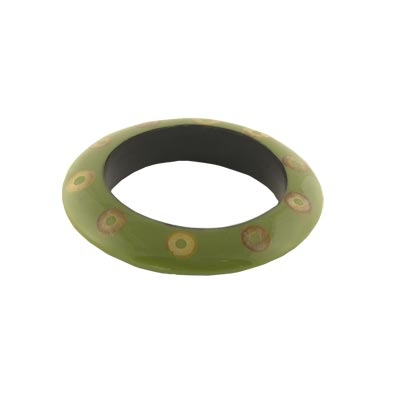 Wholesale green Fashion Bangle Inlaid Wood Approx W