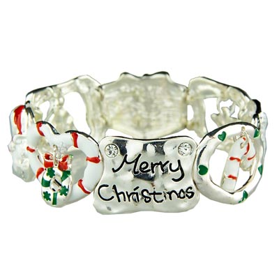 Wholesale snowmen Wreaths Candy Canes Gift Boxes more Charms Christmas Stretch B