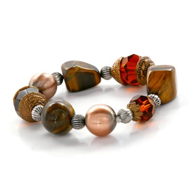 Wholesale genuine Stone Quartz Tigers Eye Designs Glass Cuts Rose Gold Silver Be