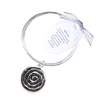 Wholesale inspirational Bracelet Polished Silver Bangles Bracelet John Inscripti