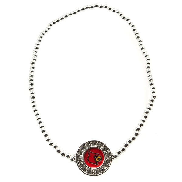 Wholesale silver beaded stretch anklet Louisville charm czs