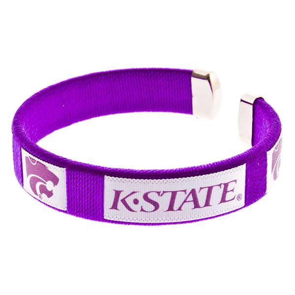 Wholesale inch purple spirit bracelet Kansas State Wildcats logo