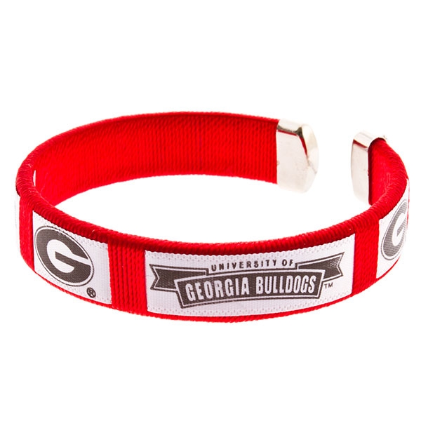 Wholesale inch red spirit bracelet Georgia Bulldogs logo