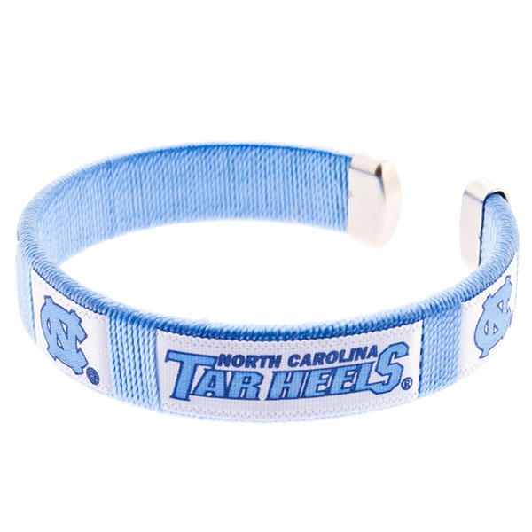 Wholesale inch light blue spirit bracelet North Carolina Tar Heels logo