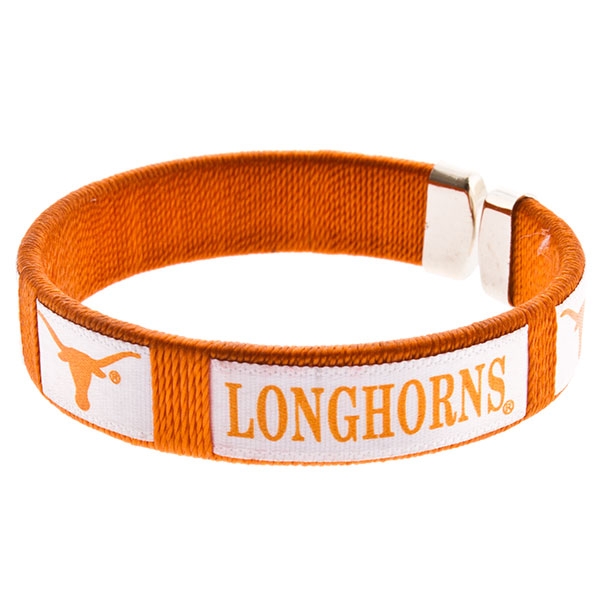 Wholesale inch Texas Orange spirit bracelet Texas Longhorn logo