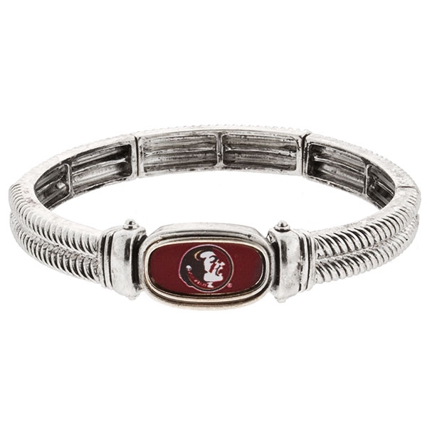 Wholesale silver stretch bracelet Florida State Logo