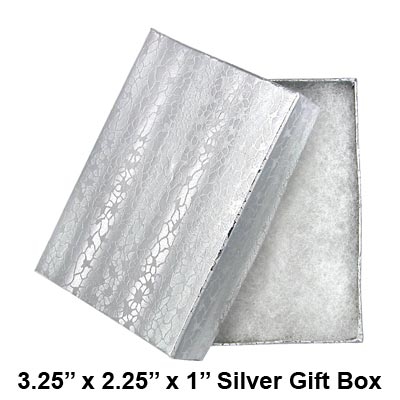 Wholesale silver Gift Box Cotton Batting Insert Approx