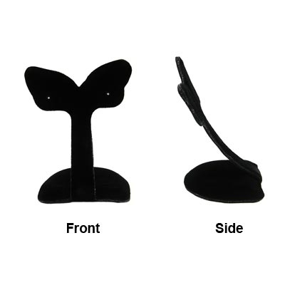 Wholesale black Velveteen Earring Displays Approx H W