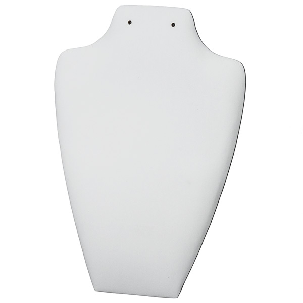 Wholesale white Leather Finish Necklace Earrings Stand Displays One Pair Earring