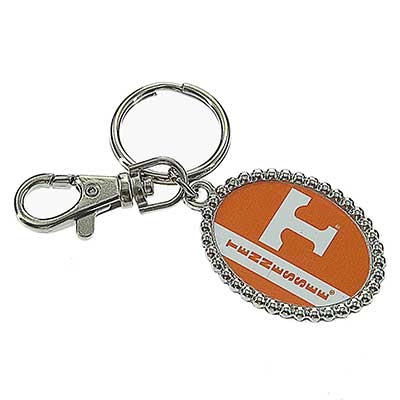 Wholesale oval Key Chain Officially Licensed University Tennessee Colors Logo Si