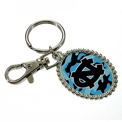 Wholesale oval Key Chain Approved College Colors Silver Key chain Approx L W