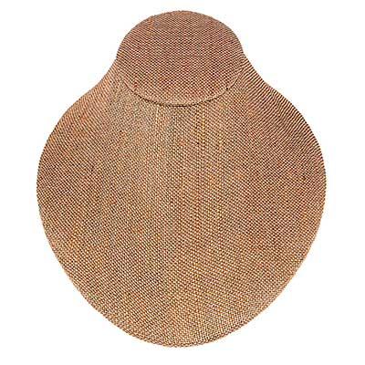 Wholesale taupe Canvas Fabric Flat Neck Display inch Built Bottom Prop Sets Disp