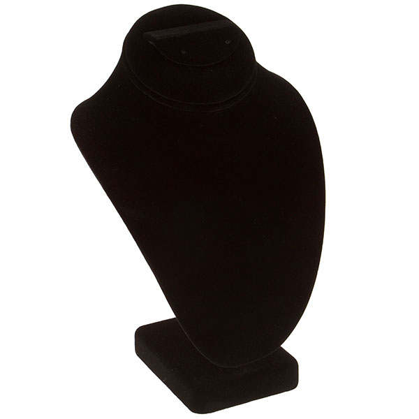 Wholesale inch black velvet necklace earring bust display
