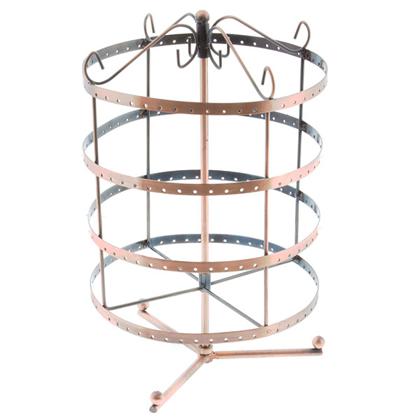 Wholesale round Metal Earring Display Brushed Copper Finish approx Pairs Earring