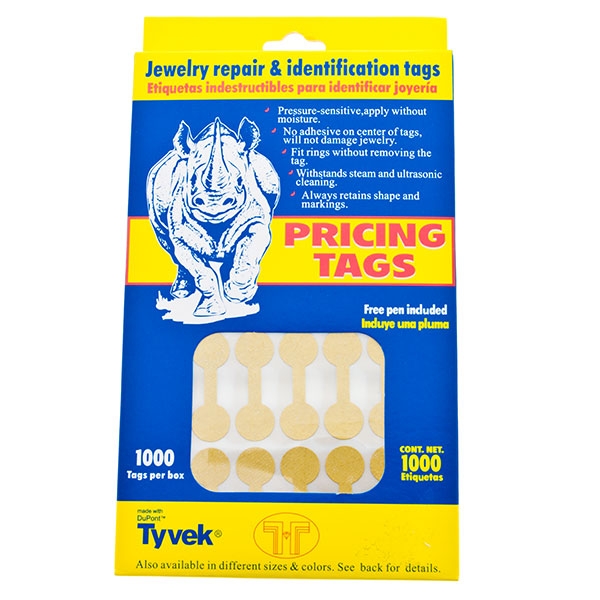 Wholesale pricing tags white ivory