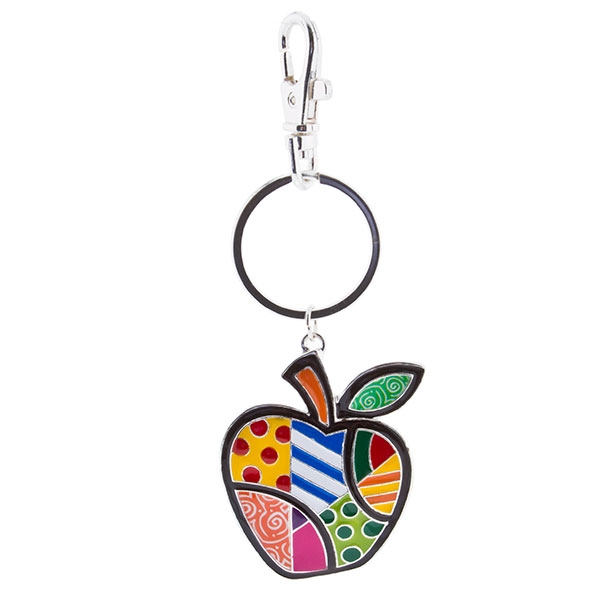 Wholesale key chain colorful apple