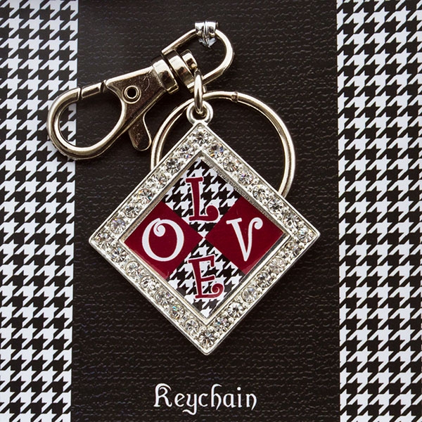 Wholesale show Bama LOVE inch adorable Houndstooth keychain pendant inch inch