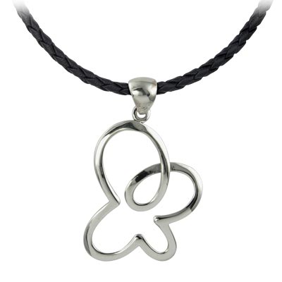 Wholesale solid Silver Abstract Pendant Black Necklace sold Seperately