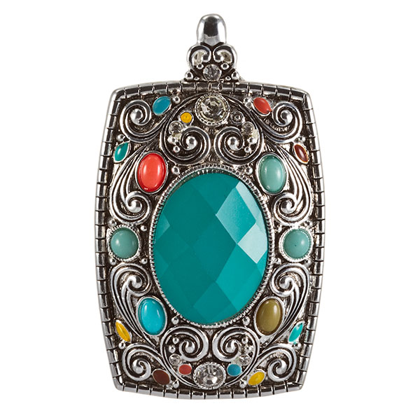 Wholesale silver pendant turquoise coral cabochons large faceted turquoise caboc
