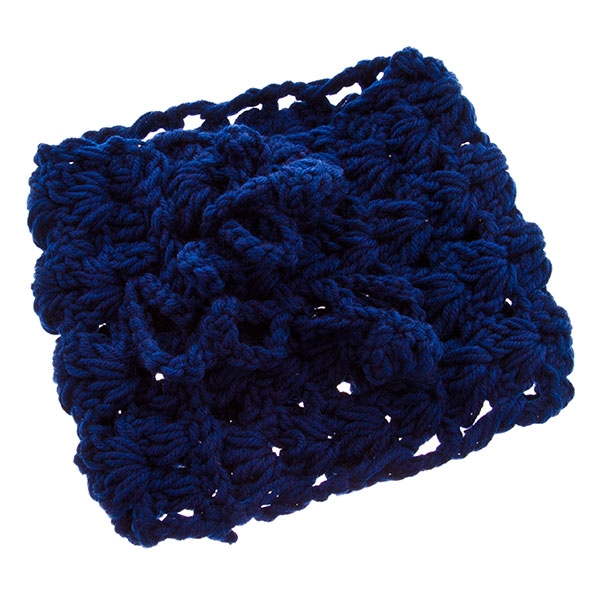 Wholesale head wrap neck wrap diameter crochet blue
